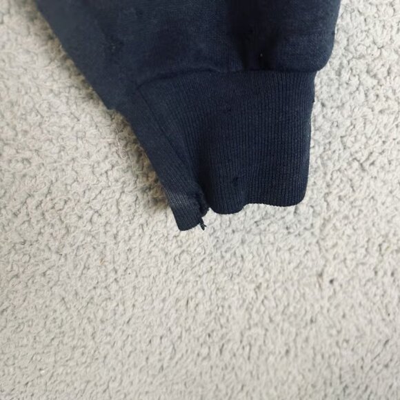Vintage U.S. Navy Hoodie Double Sided XL Soffe Tag Made In USA Distressed Paint - Picture 4 of 4